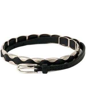 Our Legacy Billow Metal-Detail Belt - White