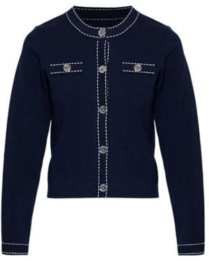 MICHAEL Michael Kors Long-Sleeved Cardigan - Blue