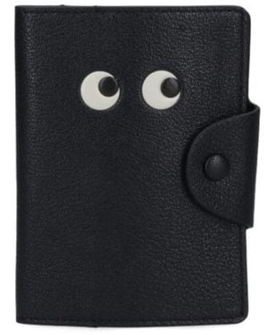 Anya Hindmarch Eyes Compact Wallet - Black