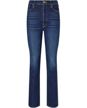 Mother Highwaisted Flare Trousers - Blue
