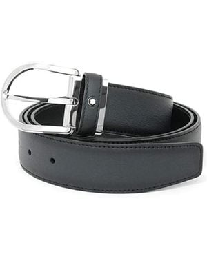 Montblanc Leather Business Belt - Black