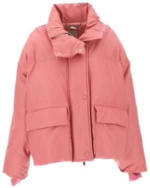 Stella McCartney Oversized Quilted Puffer Jacket - Red