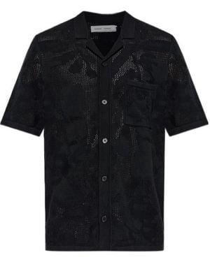 Samsøe & Samsøe Saconald Open-Knit Shirt - Black
