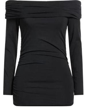 Rag & Bone Off-Shoulder Long-Sleeve Top - Black