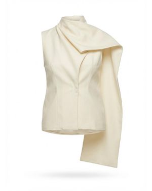 AYA MUSE Wraparound T-Shirt - White