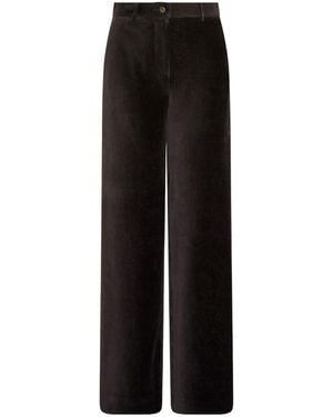 Marella Mlsastrale Corduroy Casual Trousers - Black