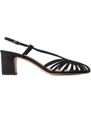 Loeffler Randall Platform Heel Strappy Sandals - Black