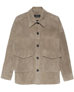 Arma Suede Casual Jacket - Brown