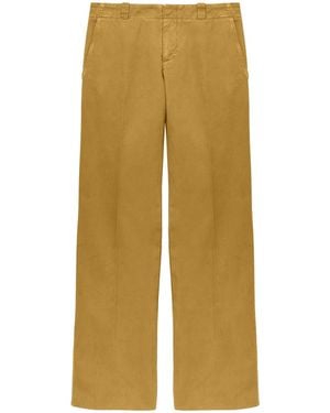 McQueen Low-Waisted Chino Trousers - Natural