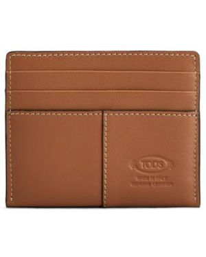 Tod's Piccolo Logo Patch Card Holder - Brown
