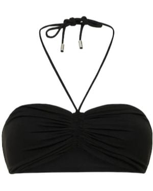 Michael Kors Stretch Plain Jersey Self-Tying Tube Top Sling - Black