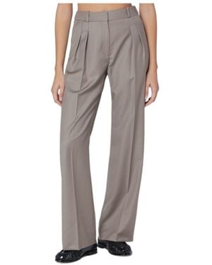 Loulou de Saison High-Waisted Casual Pants - Gray