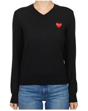 Comme des Garçons Long-Sleeved Jumper - Black