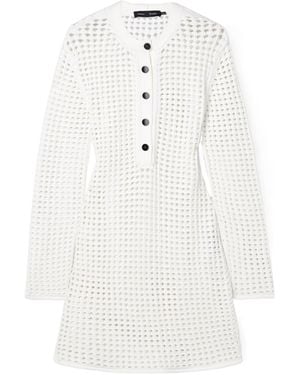 Proenza Schouler Micah Crocheted Mini Dress - White