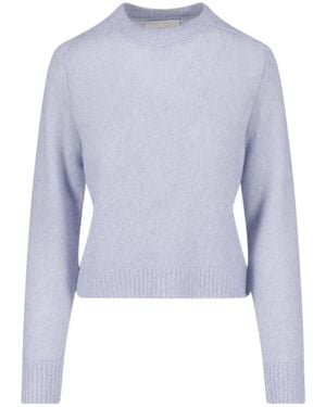 Lisa Yang Solene Ribbed-Knit Crewneck Jumper - Blue