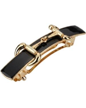 Gucci Horsebit Hair Clip With Enamel - Multicolor
