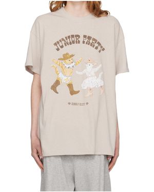 OPEN YY Pet Club Party T-Shirt - Natural