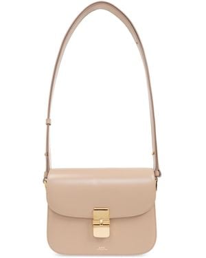 A.P.C. Small Grace Shoulder Bag - White