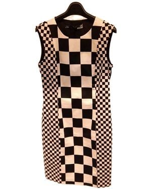 Moschino Round Collar Contrasting Dress - Black