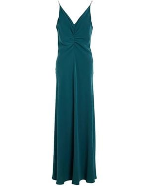 Max Mara Crepe Sleeveless V-Neck Dress - Green