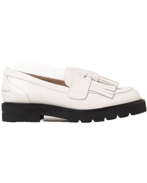Stuart Weitzman Tassel Decorative Loafers - White