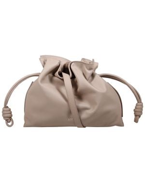 Loewe Medium Flamenco Clutch Bag - Brown