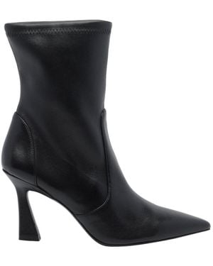 Stuart Weitzman Pointed-Toe Ankle Boots - Black