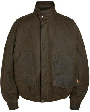 Calvin Klein Stand-Collar Work Jacket - Green
