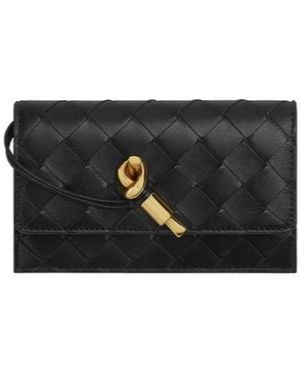 Bottega Veneta Andiamo Zippered Card Case - Black