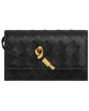Bottega Veneta Andiamo Zippered Card Case - Black