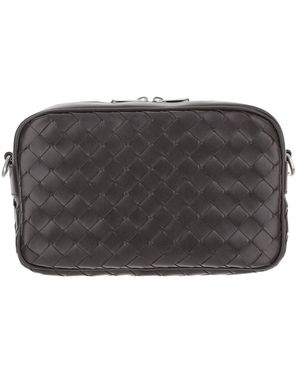 Bottega Veneta Zippered Shoulder Bag - Black