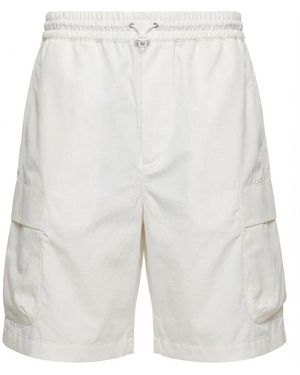 Gucci Web Detailed Cargo Shorts - White