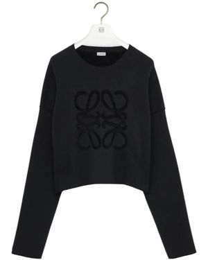 Loewe Anagram Crewneck Jumper - Black