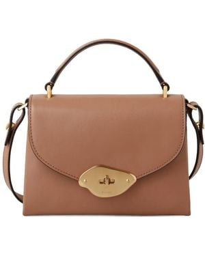 Mulberry Small Lana Foldover-Top Tote Bag - Brown