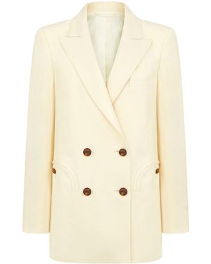 Blazé Milano Blazé Milano Double-Breasted Blazer - Natural