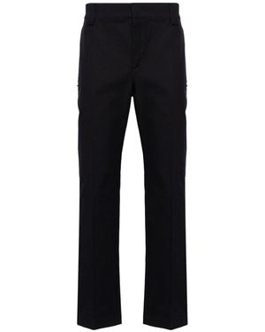 Valentino Rockstud Straight Tailored Trousers - Black