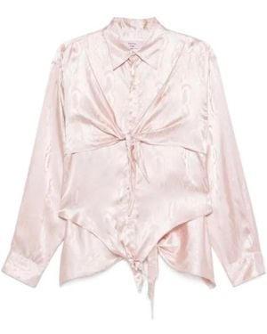 Martine Rose Knotted Shirt - Pink
