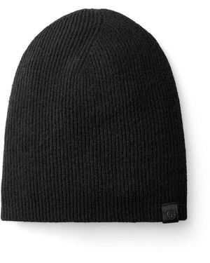 Canada Goose Logo-Patch Knitted Beanie - Black