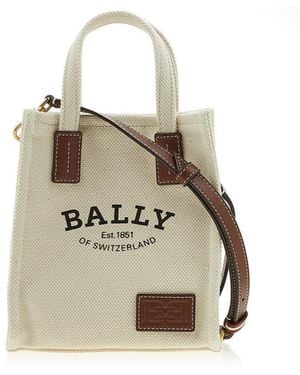 Bally Logo Shoulder Bag - Natural