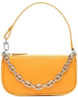 BY FAR Rachel Chained Mini Shoulder Bag - Orange