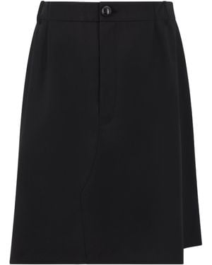 NAMACHEKO Tidan Layered Twill Shorts - Black