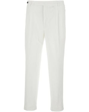 Pt Pantaloni Pt Torino Carrot-Fit Trousers - White