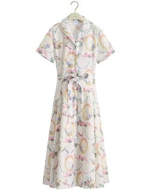 Dior Qixi Belted Shirtdress - White
