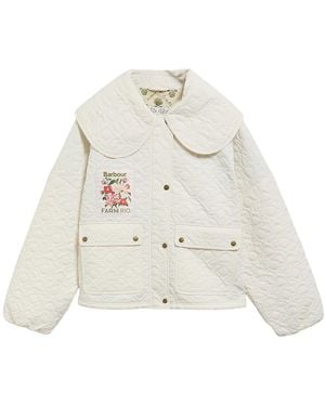 Barbour Farm Rio Lotus Quilted Jacket - White