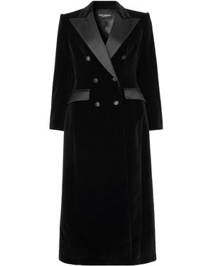 Dolce & Gabbana Double-Breasted Coat - Black
