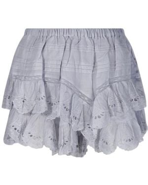 Isabel Marant Isabel Marant Étoile Jocadia Ruffled Shorts - Grey