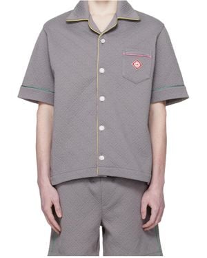 CASABLANCA Jacquard Shirt - Grey