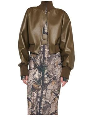 Norma Kamali Elastic Cuff Jacket - Brown