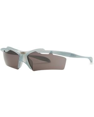 Balenciaga Mask Wrap-Around Sunglasses - White
