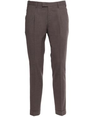 PT01 Pt Torino Turn-Up Hem Straight-Leg Pants - Gray